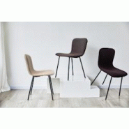 SalesFever Ensemble de 4 chaises de salle à manger | Housse en tissu bouclé | Pieds en métal | L 44 x P 52 x H 79 cm | gris foncé – noir - multi SalesFever Ensemble de 4 chaises de salle à manger | Housse en tissu bouclé | Pieds en métal | L 44 x P 52 x H 79 cm | gris foncé – noir - multi