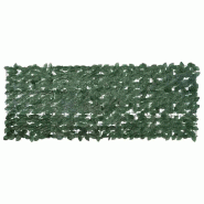 VidaXL Écran de balcon avec feuilles vert foncé 200x75 cm Modèle Outdoor Zéphyr - 367840