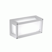 Zafferano Home Applique et Plafonnier 12,2x25x9,5 cm en Aluminium moulé sous pression Blanc Mat IP54 pour Intérieur et Extérieur avec douille E27,