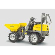 1001 mini-dumper sur pneu - wacker neuson - 1000 kg