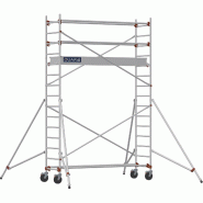 Échafaudage roulant aluminium AL 255 version standard - Hauteur de travail : 4,90 m - DUARIB - 613813 Échafaudage roulant aluminium AL 255 version standard - Hauteur de travail : 4,90 m - DUARIB - 613813