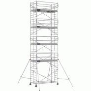 Échafaudage roulant aluminium DOCKER 150 version garde-corps EXMDS - Hauteur de travail : 10,90 m - DUARIB - 7230092 Échafaudage roulant aluminium DOCKER 150 version garde-corps EXMDS - Hauteur de travail : 10,90 m - DUARIB - 7230092