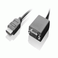 Adaptateur Lenovo HDMI vers VGA (0B47069) - noir 0B47069