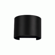 Applique murale LED Lek R 6,8 W, éclairage orientable 0-120°, 2700 K, noir mat, IP54, pour une utilisation intérieure et extérieure - Beneito & Fa