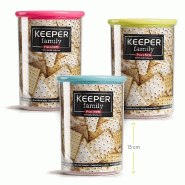 Bouteille multi-usages 1000ml avec couvercles assortis 3un - 6623006