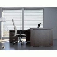 Bureau de direction avec retour Quando - MDD - 160, Wengé_0