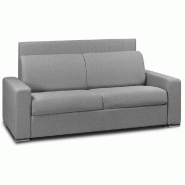 CANAPÉ LIT 4 PLACES EXPRESS LATTES RENATONISI 160CM MATELAS 16 CM TÊTE DE LIT INTÉGRÉE TWEED GRIS SILEX CANAPÉ LIT 4 PLACES EXPRESS LATTES RENATONISI 160CM MATELAS 16 CM TÊTE DE LIT INTÉGRÉE TWEED GRIS SILEX
