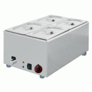EURAST - Bain marie électrique avec 4 bacs de dessert gn 1/4 - 340x570x260 mm - 1500 W 230/1V - 550041M8 - inox 550041M8 EURAST - Bain marie électrique avec 4 bacs de dessert gn 1/4 - 340x570x260 mm - 1500 W 230/1V - 550041M8 - inox 550041M8