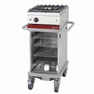Fourneau à gaz 1 feux vifs sUR chariot - 600x650x950 mm - PCTG 410 UR
