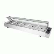 Gasfrit- Bain-marie industriel à chaleur électrique 5 cuves - mxrybsb5 Gasfrit- Bain-marie industriel à chaleur électrique 5 cuves - mxrybsb5