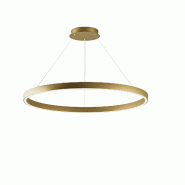 Gea Luce Suspension Led Criseide S/S 100W 5200Lm 3000K En Aluminium Doré Brossé, Variable Avec Phase Cut Et Push - Gealuce - doré CRISEIDE S/S - OR