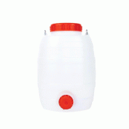 GILAC Bonbonne hermétique - robinet ou bouchon - blanc - 4 dimensions - 5 L - Blanc G171005 - blanc 3573678703285