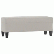 Helloshop26 - Banc banquette 100 x 35 x 41 cm tissu microfibre gris clair 02_0010544 - gris polyester 3000580482729
