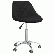 Helloshop26 - Chaise fauteuil siège de bureau informatique étude pivotante similicuir noir 02_0024052 - noir acier 3000214659794