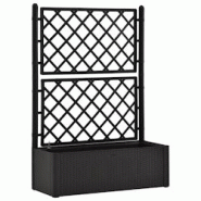 Helloshop26 - Jardinière lit surélevé plantes fleurs jardin treillis système d'arrosage anthracite 02_0001233 - 3000076031530 Helloshop26 - Jardinière lit surélevé plantes fleurs jardin treillis système d'arrosage anthracite 02_0001233 - 3000076031530
