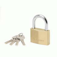 MASTER LOCK 2960eurd cadenas à clé extra fin en laiton, doré, 8,8 x 6 x 2,1 cm