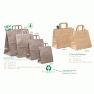 Sac papier kraft - brun lisse 70% papier recyclé