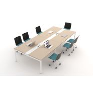 Table de réunion modulaire yogi pour salles de réunion, conférence et bureaux