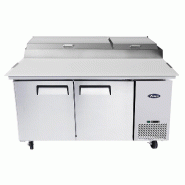 Table préparation à pizzas 2 portes pour 9 bacs gn 1/3 - PMPF8202GR