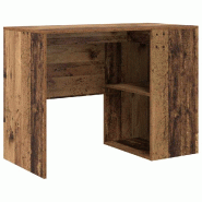 VidaXL Bureau Bois Ancien 102 x 50 x 75 cm Bois d'ingénierie Modèle Solaris Vision - 869544