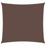 VidaXL Voile de parasol Tissu Oxford carré 3,6x3,6 m marron Modèle Terrasse Eta - marron 135798