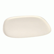 Assiettes canne à sucre "pure" 1,3 x 30 x 30 cm blanc "Belle Vie, Ligne Carrée" (96 unités) PAPSTAR - blanc Bagasse 89832