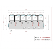 Bungalow Douche de 20 pieds Douches de chantier_1