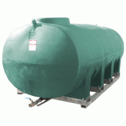Cuve à vidange totale 6000L - PREMIUM - DURACUVE 6100 avec vanne Polypropylène DN50 et passe cloison
