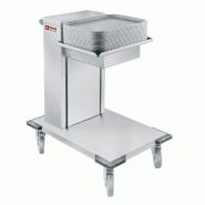 Diamond - Chariot neutre à ressorts pour plateaux - réf. OX-MS - gris inox AKS-OX-MS Diamond - Chariot neutre à ressorts pour plateaux - réf. OX-MS - gris inox AKS-OX-MS