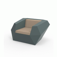 Fauteuil lounge design in & out FAZ - vert