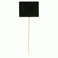 Pique ardoise noir bambou 9cm - par 100