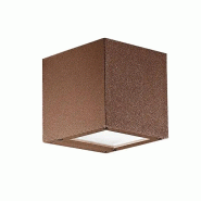 ROSSINI ILLUMINAZIONE Applique Led Argent 4,5W Double Émission Carrée Ip65 4000K Marron - Applique D'Extérieur En Aluminium - marron 8015421517947