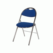 Chaise de collectivité pliante Elsa - 4 coloris disponibles - Assise densité 25kg/m3 - Piètement acier chrome Chaise de collectivité pliante Elsa - 4 coloris disponibles - Assise densité 25kg/m3 - Piètement acier chrome