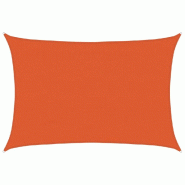 Voile d'ombrage 160 g/m² rectangulaire orange 4x5 m PEHD Modèle Jardin Kappa Prime - 311683