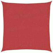 Voile d'ombrage 160 g/m² Rouge 7x7 m PEHD Modèle Orion Jardin - 311610