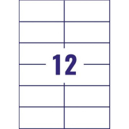 Avery L4743REV Etiquettes enlevables blanches 99,1 x 42,3 mm - 300 étiquettes Avery L4743REV Etiquettes enlevables blanches 99,1 x 42,3 mm - 300 étiquettes
