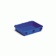 Bac central grand polypropylene pour chariot morgan bleu 49x38x11cm (07119003/p)