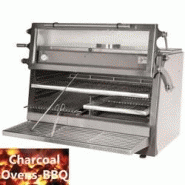 Diamond - four-bbq à charbon, gn 2/1+ gn1/1(150 kg/h) - porte relevable /inox Diamond - four-bbq à charbon, gn 2/1+ gn1/1(150 kg/h) - porte relevable /inox