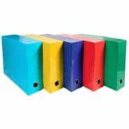 Exacompta Lot de 5 Boîte transfert IDERAMA, carte pelliculée, dos de 90, coloris assortis (5) - 3130630899204