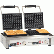 Gaufrier électrique double ouverture 90° gaufres 6x4 puissance 3200... - PCG90D