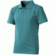 Polo manches courtes enfant Calgary - col côtelé, boutons gravés et maille piquée 100% coton 200 g/m² Polo manches courtes enfant Calgary - col côtelé, boutons gravés et maille piquée 100% coton 200 g/m²