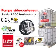 Pompe vide fut conteneur ibc horizontale lutz b200 vendeur en normandie eco-tech