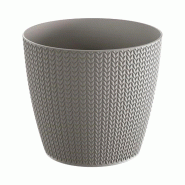 Prosperplast - Pot WHEATY 2 L - 25x15x13,8 cm, coloris Gris pierre - gris plastique polypropylène ZA4244