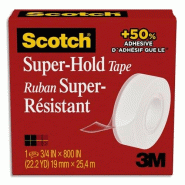 Scotch Ruban adhésif Super-Hold, résistant,  19mm x 25,4m (BP1097) - 4054596723702