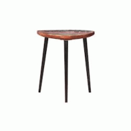 SIT Möbel Table basse triangulaire | Bois de récupération recyclé, coloré | Structure en métal noir | L 40 x P 37 x H 37 cm - multicolore multi- SIT Möbel Table basse triangulaire | Bois de récupération recyclé, coloré | Structure en métal noir | L 40 x P 37 x H 37 cm - multicolore multi-