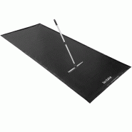 TecTake GmbH tectake tapis sol garage antidérapant imperméable, extracteur télescopique, 6,7x2,6 m, noir, robuste - noir plastique 406659