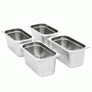 VidaXL Récipients Gastronorm 4 Pcs Gn 1 3 150 Mm Acier Inoxydable - argenté 50896 VidaXL Récipients Gastronorm 4 Pcs Gn 1 3 150 Mm Acier Inoxydable - argenté 50896