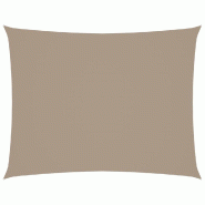 VidaXL Voile de parasol tissu oxford rectangulaire 2,5x3 m taupe Modèle Jardin Levant - marron 135425
