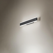 Applique murale LED en aluminium noir, 24 W, 1920 lm, avec sélecteur de température de couleur intégré et diffuseur satiné - Perenz - noir 6994 N CT