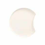Assiettes canne à sucre "pure" croissant Ø 12 cm · 1 cm blanc "Cella" (1200 unités) PAPSTAR - blanc Bagasse 89986